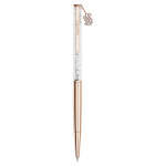 Crystalline ballpoint pen Swan, Rose gold-tone plated